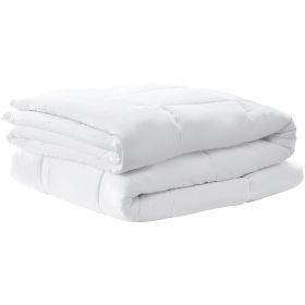 Comforter Duvet Insert, 88 x 88 in, Queen Size Down Alternative Comforter, Quilted All Season Duvet with 4 Tabs, Soft & Machine Washable