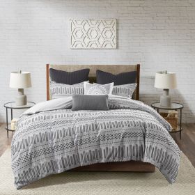 King/Cal King Cotton Jacquard Duvet Cover Mini Set