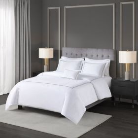 Full/Queen 100% Cotton Sateen Embroidered Comforter Set