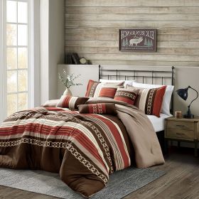 7 Pieces Comforter Set (size: QUEEN)